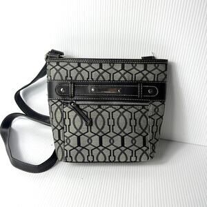 New Women's Boutique Square Geometric Lightweight Crossbody Bag Pockets Gray